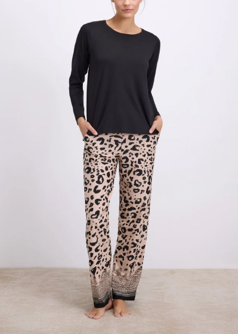 Golden Bay Pyjamas in Black