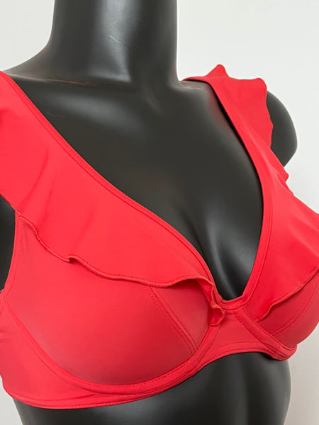 Freya High Apex Bikini Set in Plain Sunset