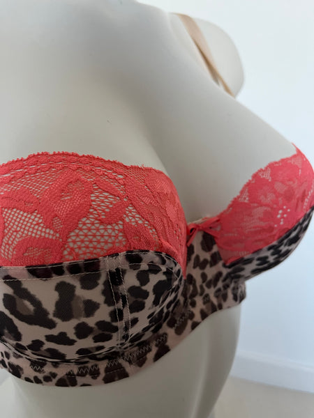 Panache Bra in Coral Leopard
