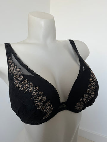 Empreinte Plunge Bra in Noir