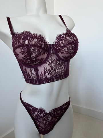 Panache Thong in Mulbery