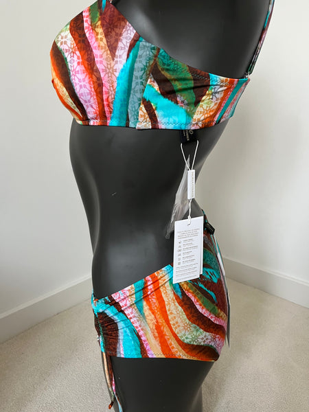 Nuria Ferrer Bandeau Bikini Set in Aquarelle