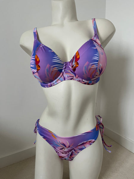 Freya Plunge Bikini Set in Miami Sunset