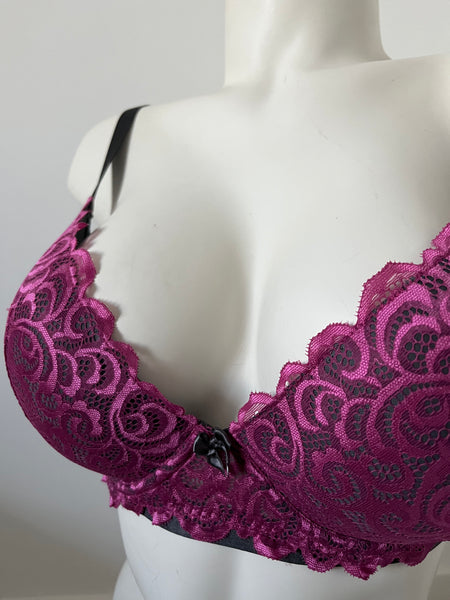 Pour Moi Plunge Bra in Magenta