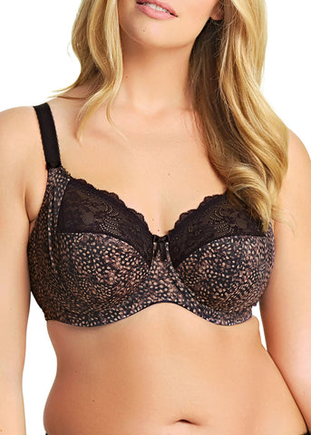 Morgan Ebony Stretch Banded Bra