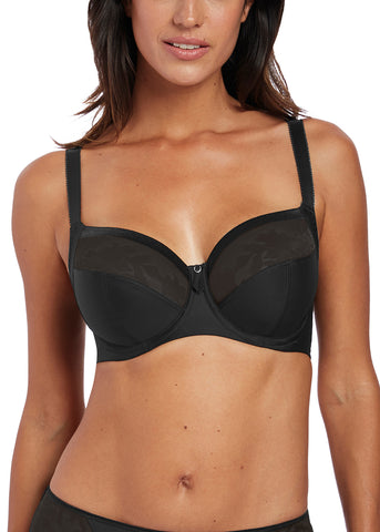 Illusion Black Side Support Bra