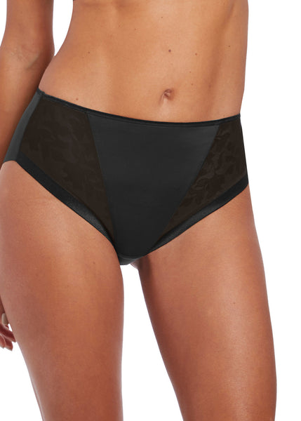 Illusion Black High Waist Briefs