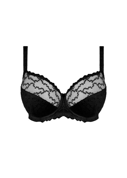 Ana Black Side Support Bra