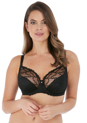 Ana Black Side Support Bra