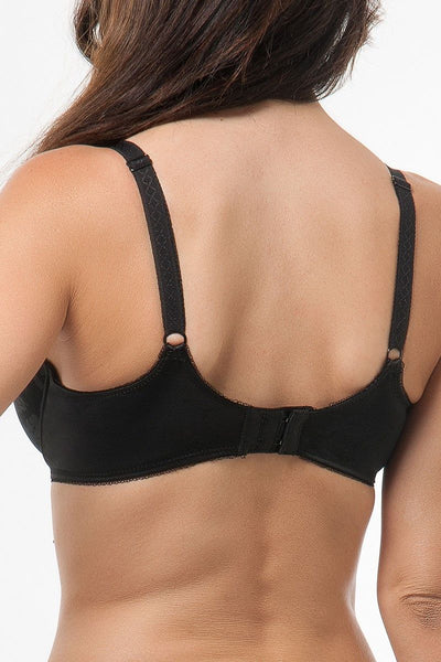 Lilly Rose Underwired Black Bra